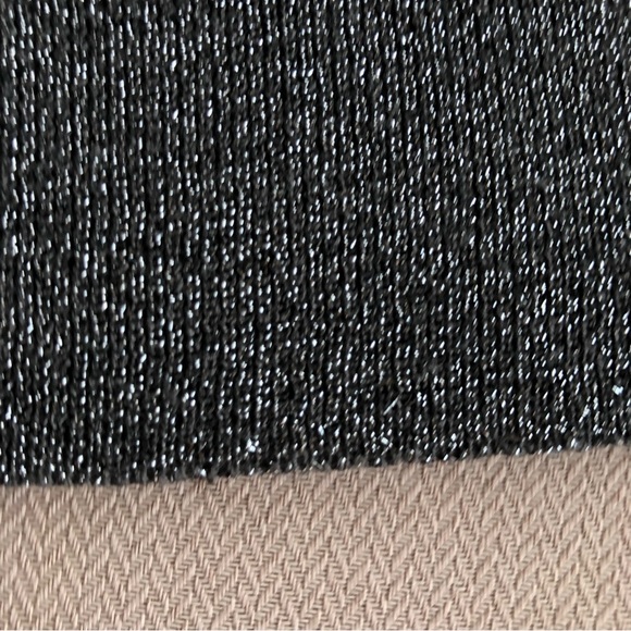 Charter Club Women Gray Shimmer Long Sleeve Round Neck Stretchy Blouse 2X - Picture 8 of 10